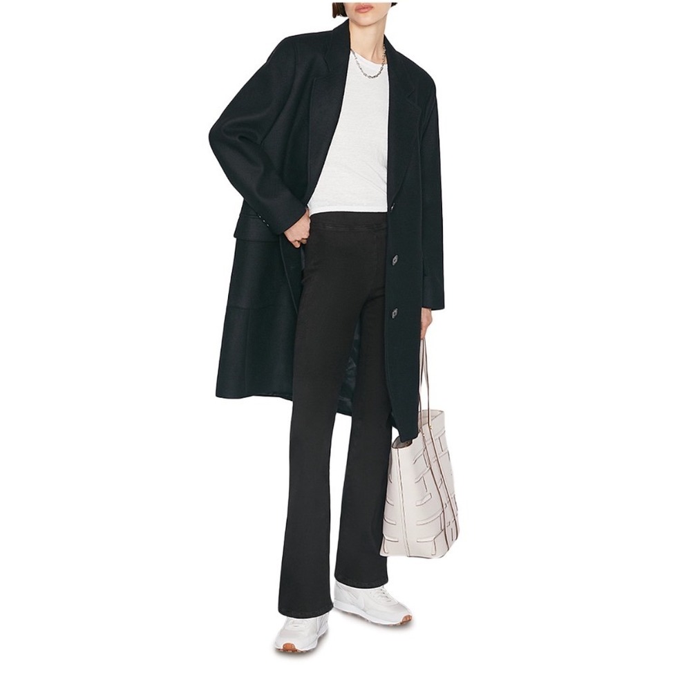 FRAME The Jetset High Rise‎ Flare Jeans Sheen Noir Black JSFL631 Size 2